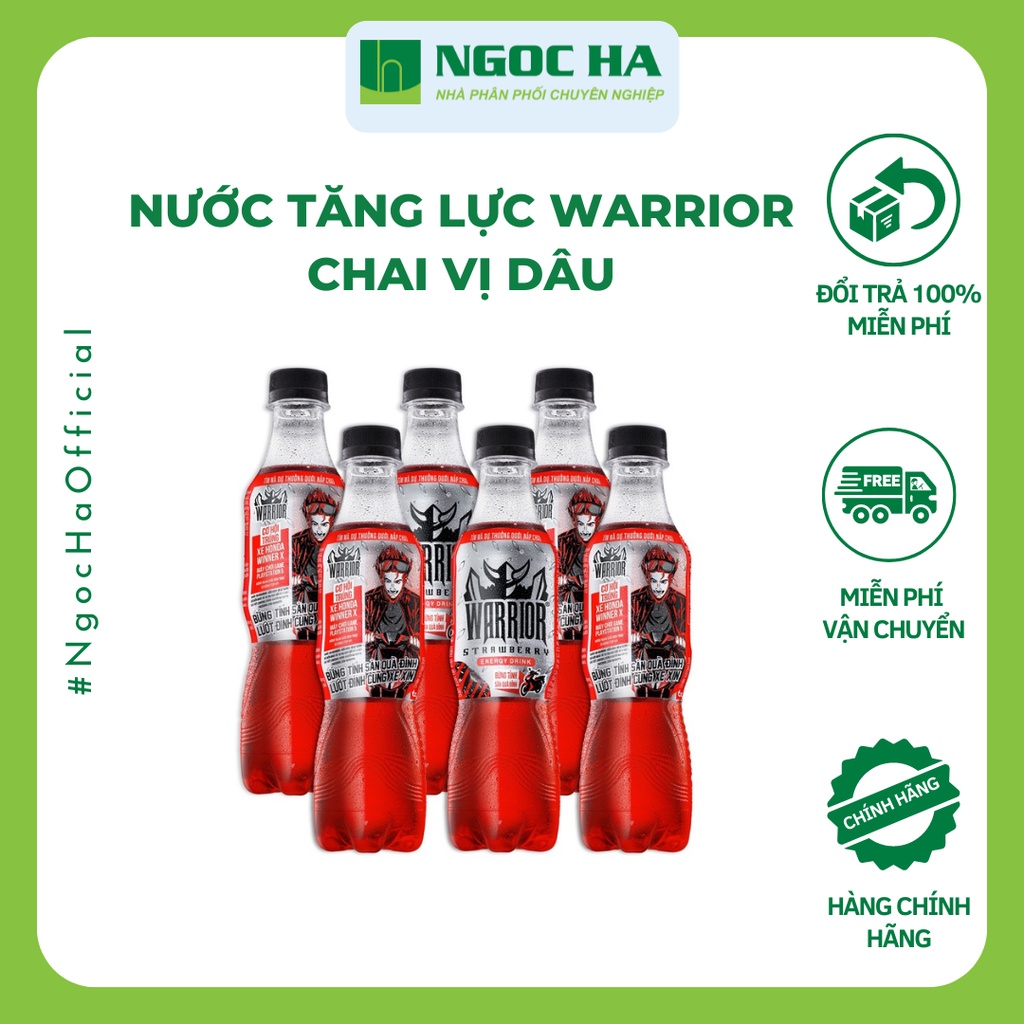 Nước Tăng Lực Warrior vị dâu chai 330ml
