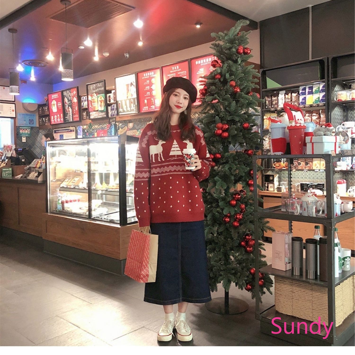 Áo Len Nữ Dài Tay Cổ Tròn Thời Trang Hàn Quốc | BigBuy360 - bigbuy360.vn