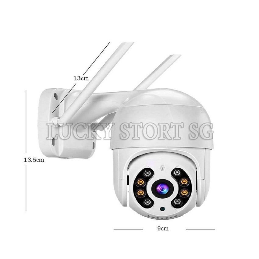 [CHÍNH HÃNG] Camera Chống Nước Ngoài Trời Camera Hình Cầu Xoay 360 Độ cảm biến hồng ngoại, đàm thoại 2 chiều - BH UY TÍN