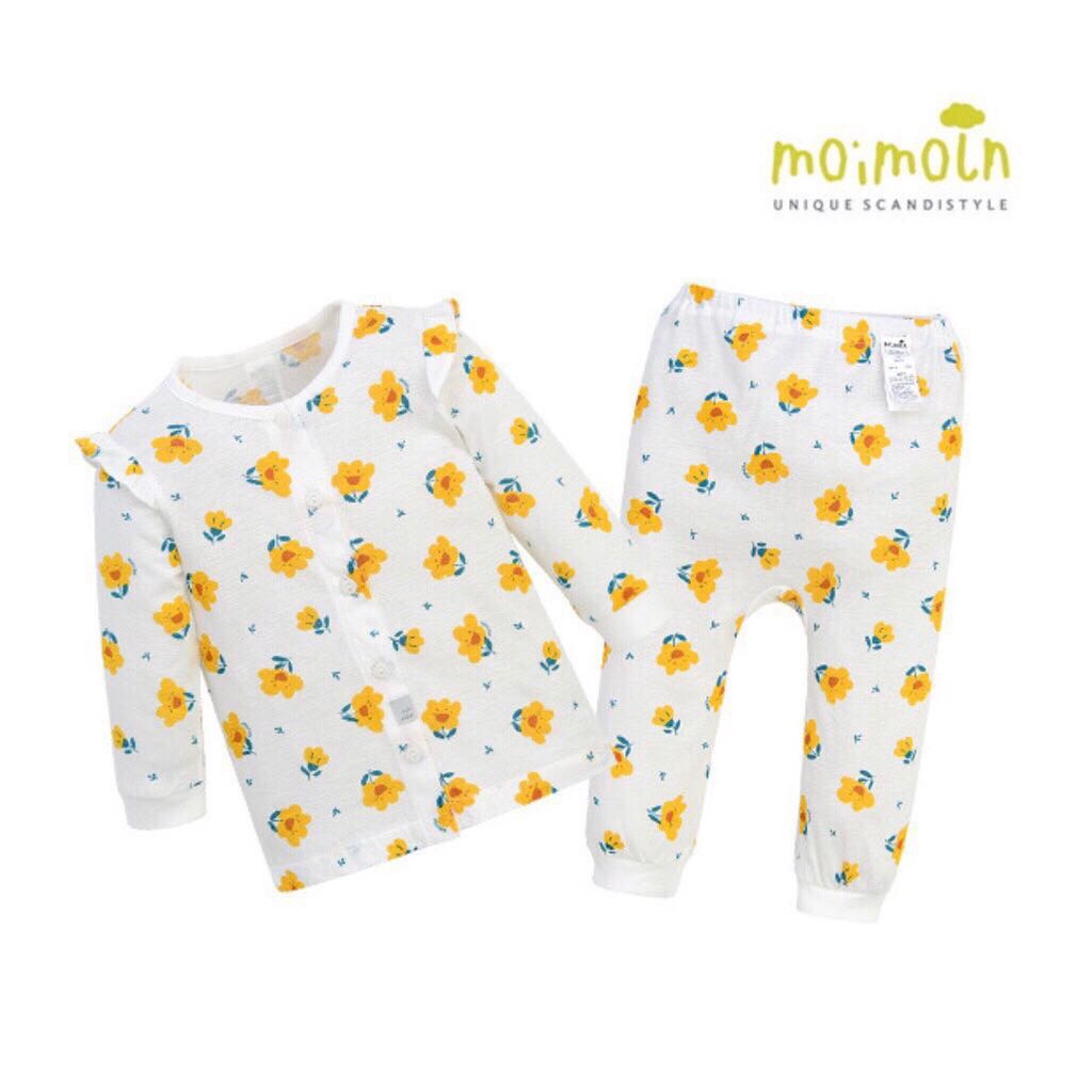 bộ bé gái cotton giấy hoa mai siêu xinh