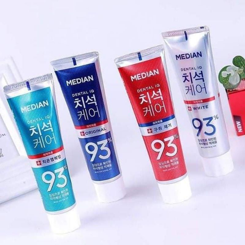 Kem Đánh Răng Hàn Quốc Trắng Răng Median Dental IQ 93% 120g