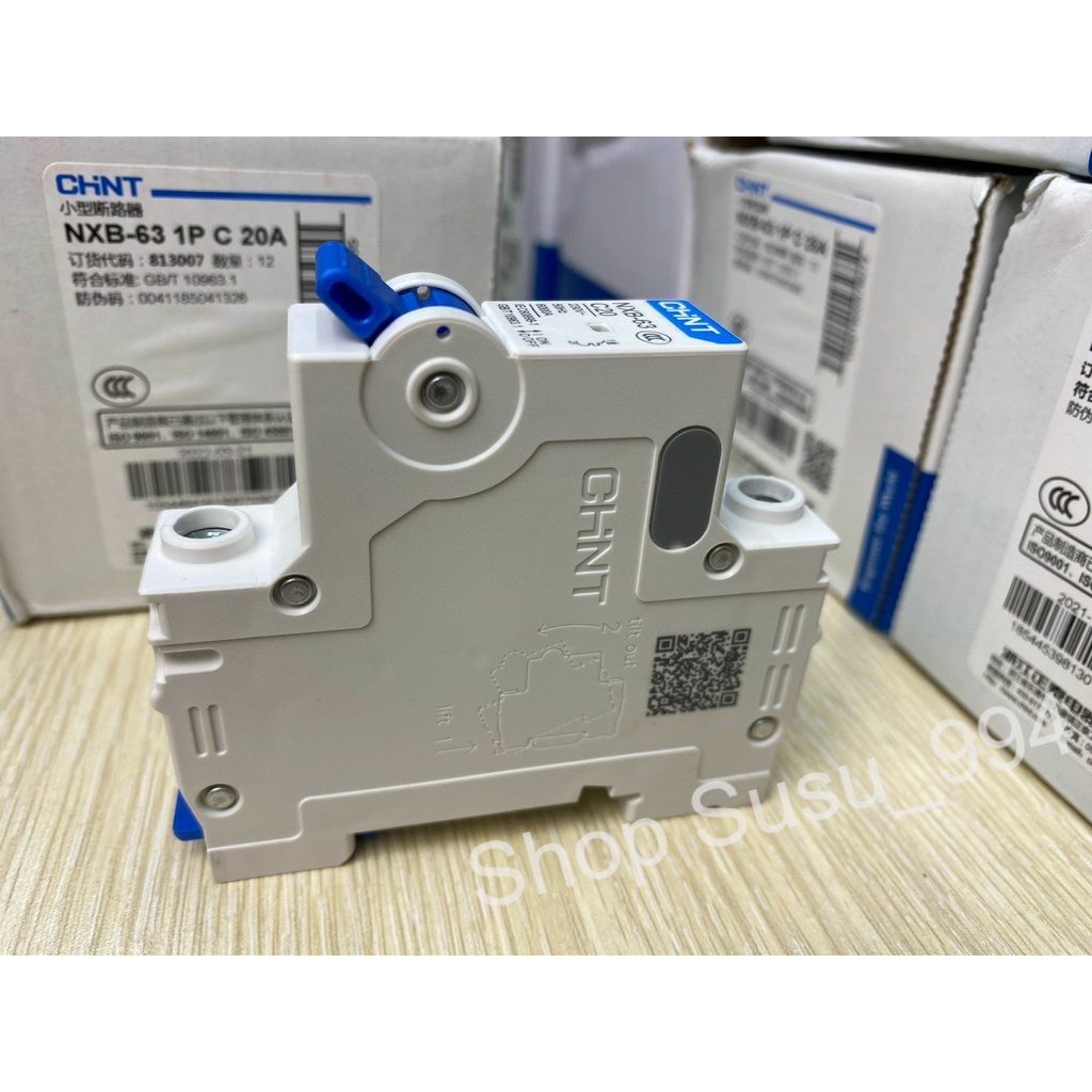 Aptomat Chint NXB-63 1P 20A Dòng Cắt 6kA