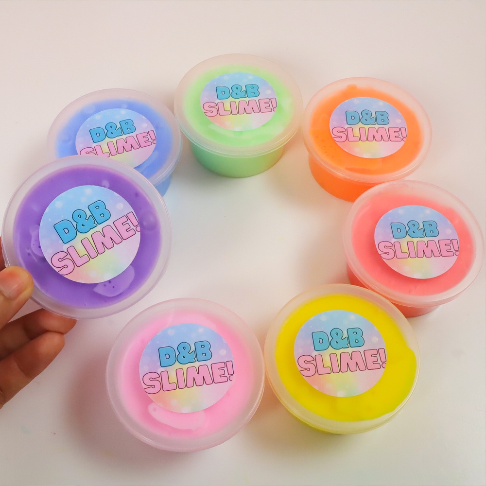 Combo 7 Hộp Basic Slime Hàng Cao Cấp Có Đủ 7 Màu - Đồ Chơi Chất Nhờn Ma Quái Gíup Thư Giãn