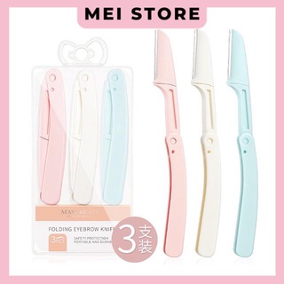 Bộ 3 Cây Dao Cạo Lông MayCreate Folding Eyebrow Knife