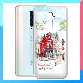Ốp lưng Oppo Reno 2F in họa tiết du lịch các nước tranh phong cảnh mùa hè đẹp - 01251 Silicone Dẻo