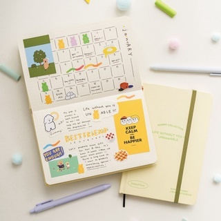 Sổ tay bỏ túi CRABIT GUMMY ruột chấm dotgrid, ghi chép tiện lợi, sketch 100gsm