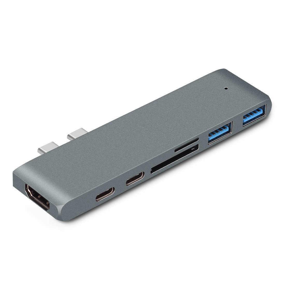 Hub Type C Hub Usb C Hub Với 2 Cổng Usb 3.0, 4k Hdmi, 2 Usb-C Pd Cho Macbook Pro 2016 2017 2018