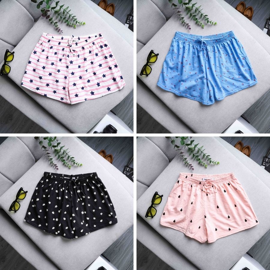 Quần short nữ,đùi ngủ nữ chất thun cotton cao cấp