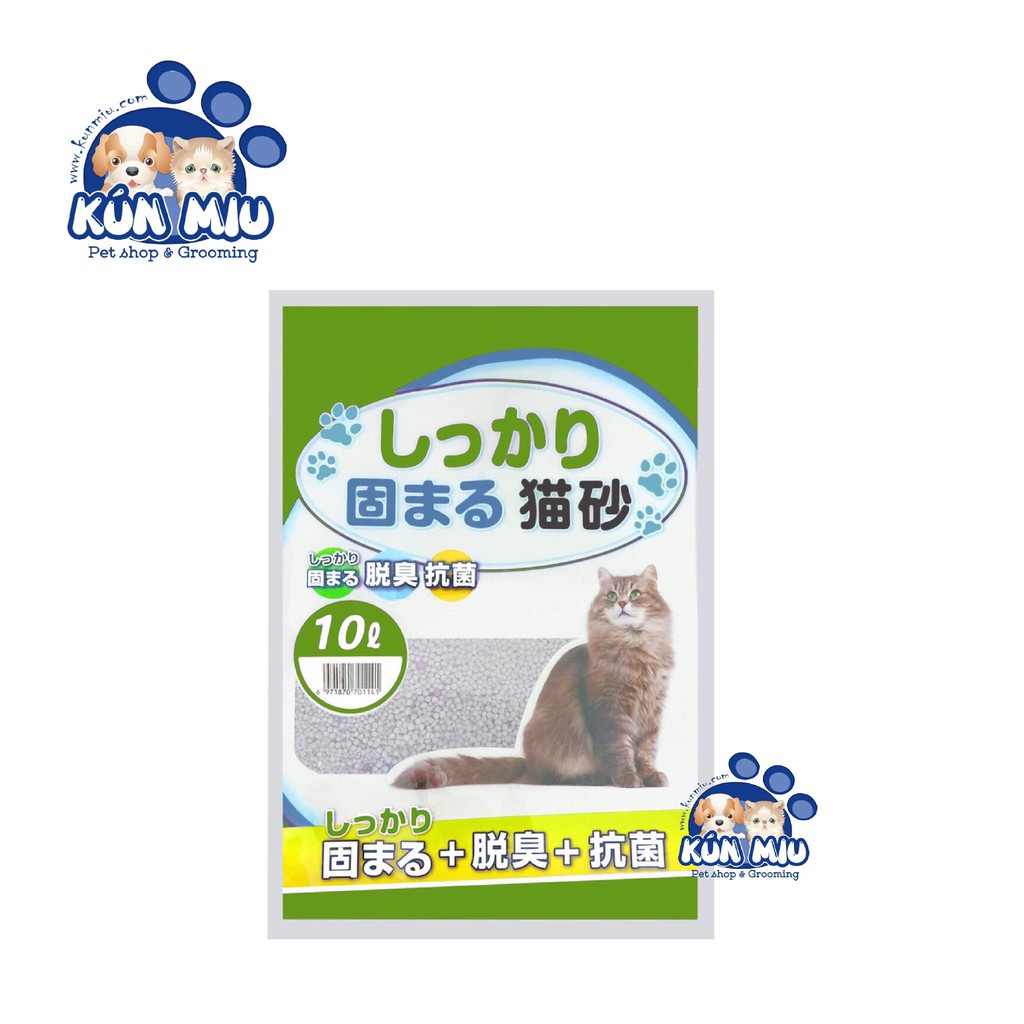 Cát vệ sinh cho mèo Nhật Bản 10L hương cà phê, hoa hồng, phấn trẻ em