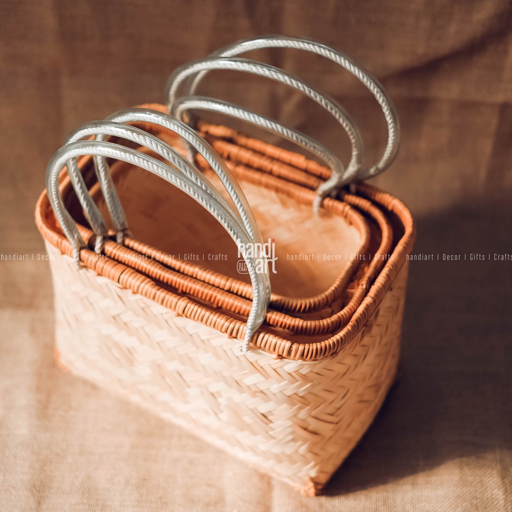 [ Giỏ quà tết] Làn mây tre - Giỏ mây tre đan | BigBuy360 - bigbuy360.vn