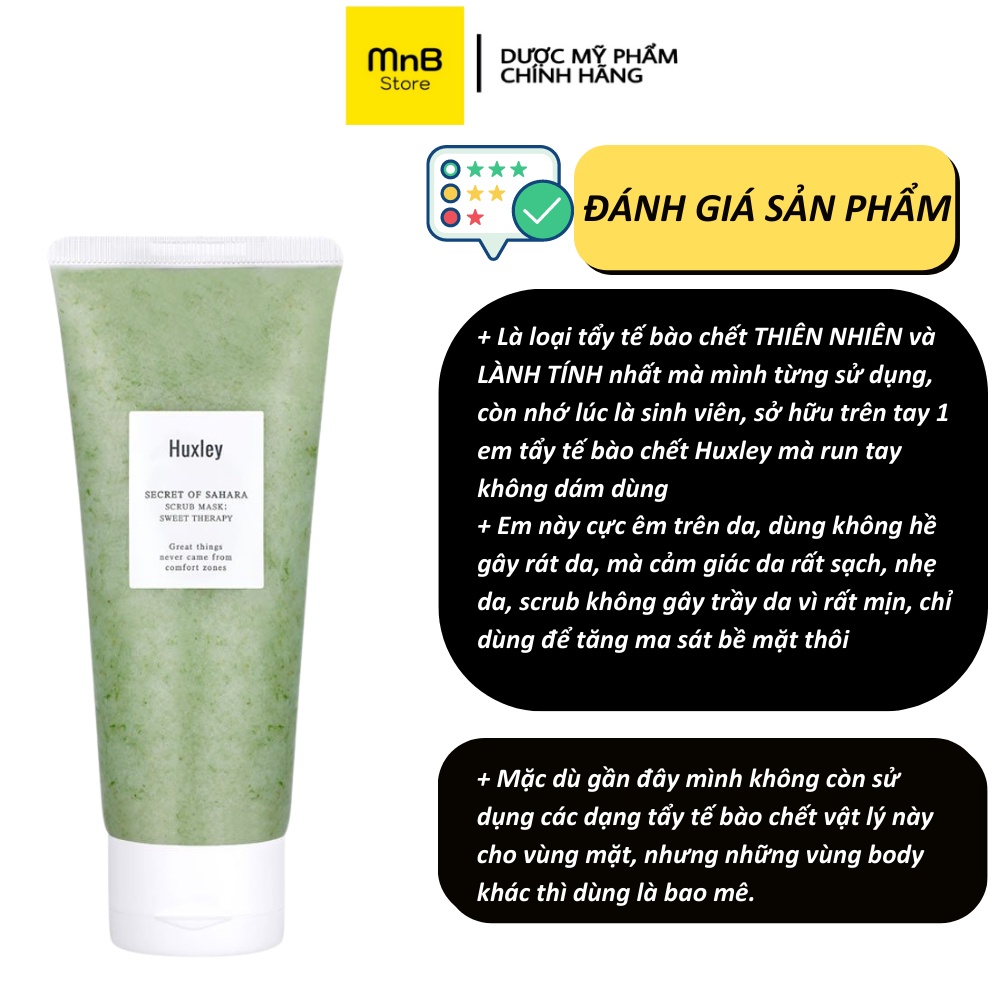 Tẩy tế bào chết Huxley Scrub Mask Dịu Nhẹ Cho Da Nhạy Cảm