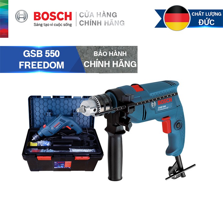 Máy khoan động lực Bosch GSB 550 FREEDOM 90 chi tiết