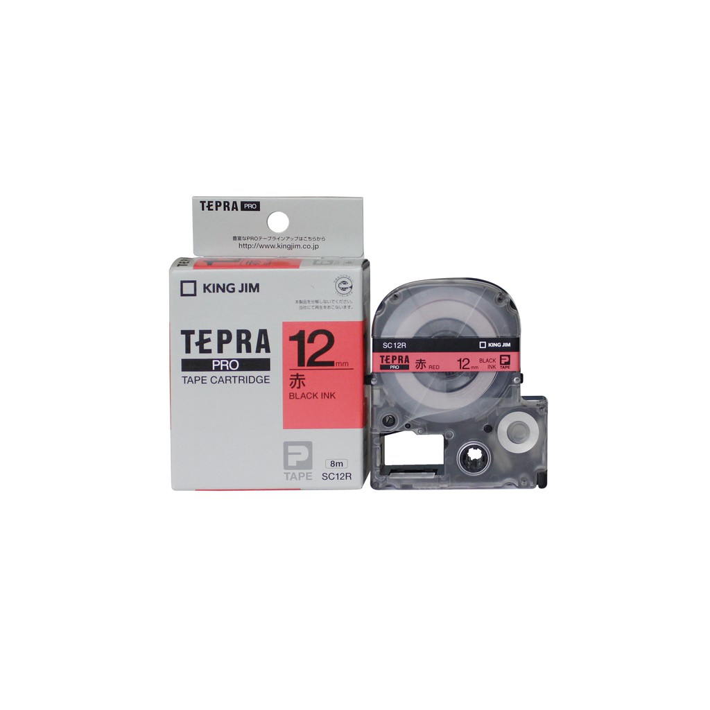 Băng mực in nhãn Tepra 12mm dùng cho các dòng máy King Jim Tepra Pro SR-R170V / SR530 / SR970 / SR5900P /SR7900P