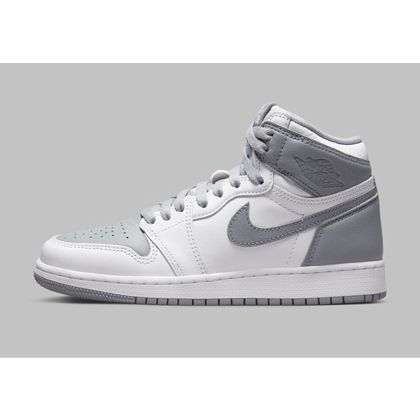 [CHÍNH HÃNG] Giày thể thao Sneaker NIKE Air Jordan 1 Retro High OG Stealth GS màu Xám Trắng - Code: 575441 - 037