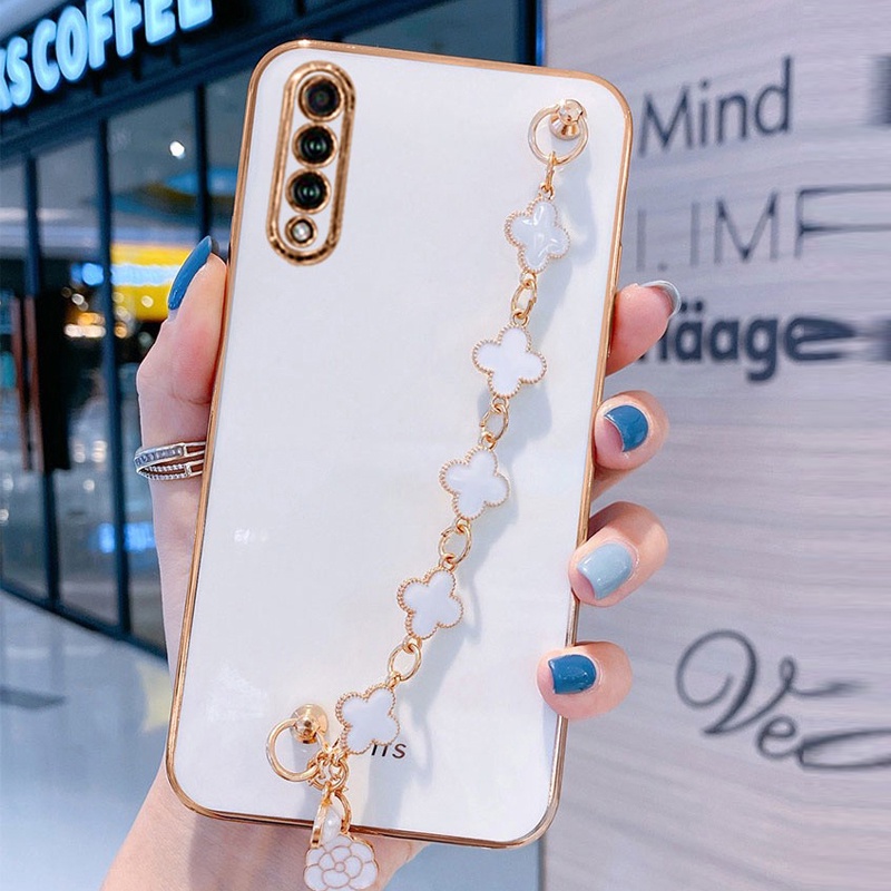 Ôp Điện Thoại Silicon Dẻo Lấp Lánh Kèm Dây Đeo & Vòng Tay Cho samsung galaxy a50 a50s a30s a70 a30 a20 a10 a10s a20s