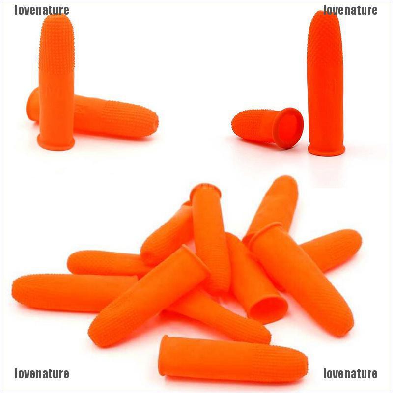 💥💥Bộ 100 găng đeo bảo vệ ngón tay bằng cao su dày tự nhiên chuyên dùng tiện lợi