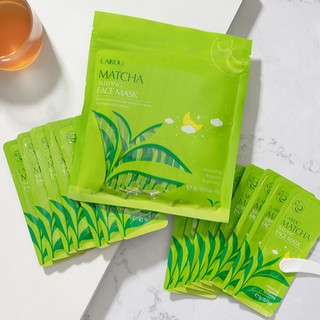 Túi 15 gói mặt nạ ngủ matcha trà xanh laikou