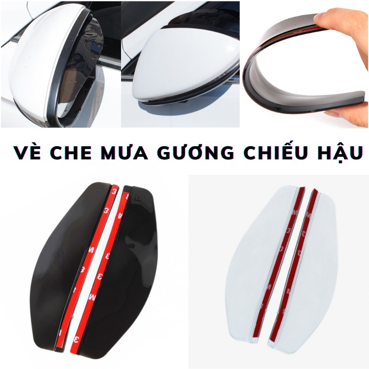 Vè che mưa gương chiếu hậu LUXCAR chống bám nước mờ gương - Hàng cao cấp