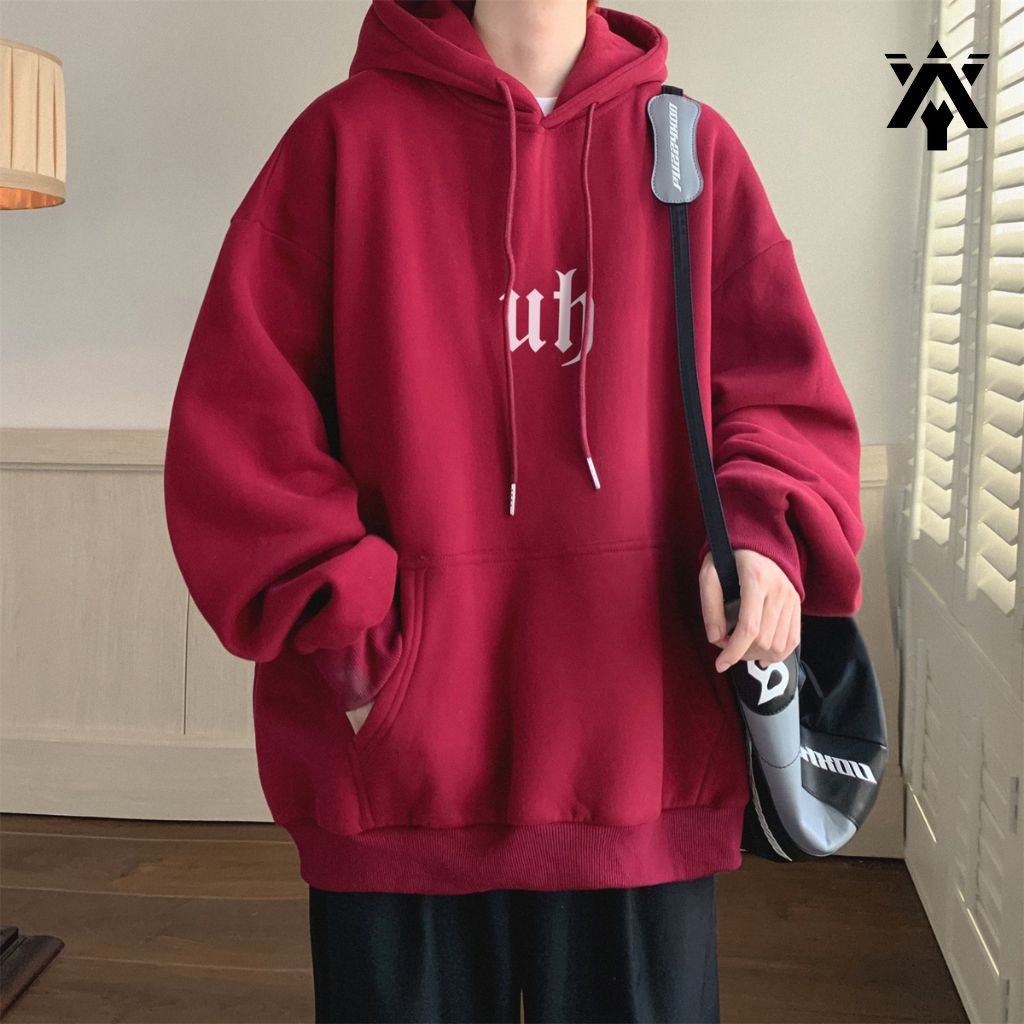 Áo Hoodie Nam Nữ ANYOUNG Áo Nỉ Bông Form Rộng In Chữ Phong Cách Cá Tính Thời Trang Hàn Quốc Cao Cấp AN204 Hottren 2022