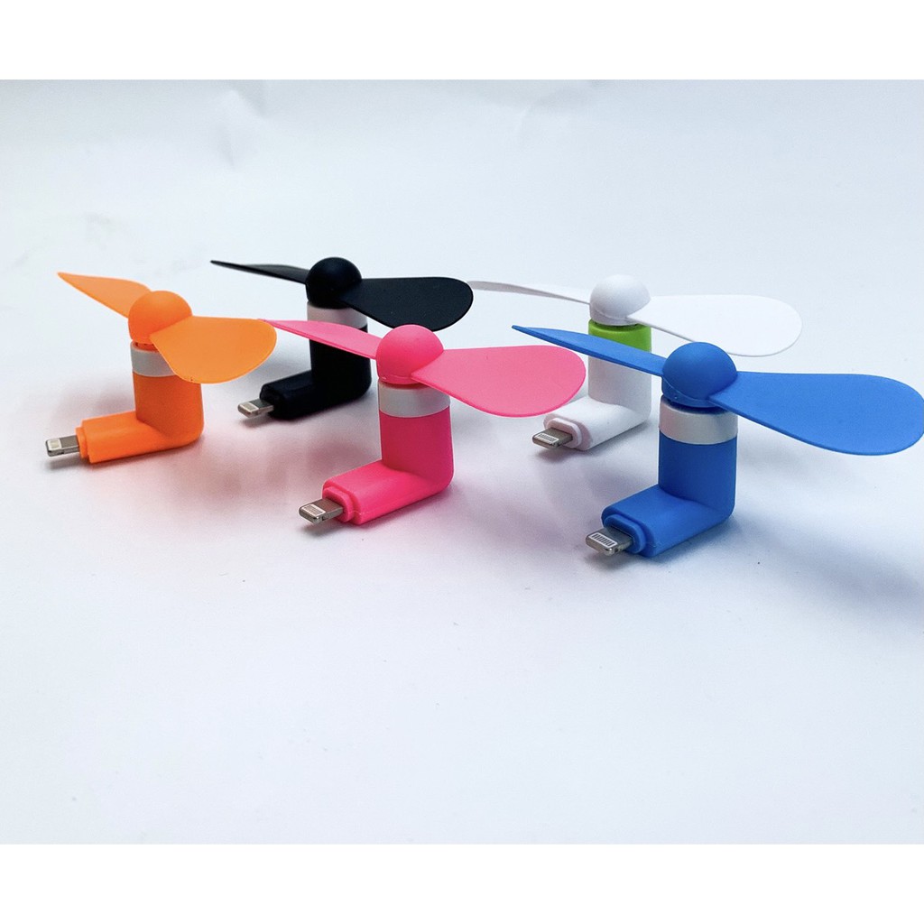 Quạt Mini USB Cắm Chân Sạc Điện Thoại Iphone Samsung