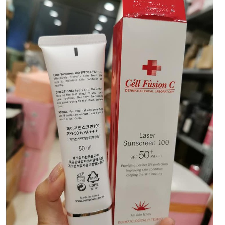 [Freeship] 🌸Kem chống nắng Cellfusion C Laser Sunscreen 100 SPF50+/PA+++ 50ml