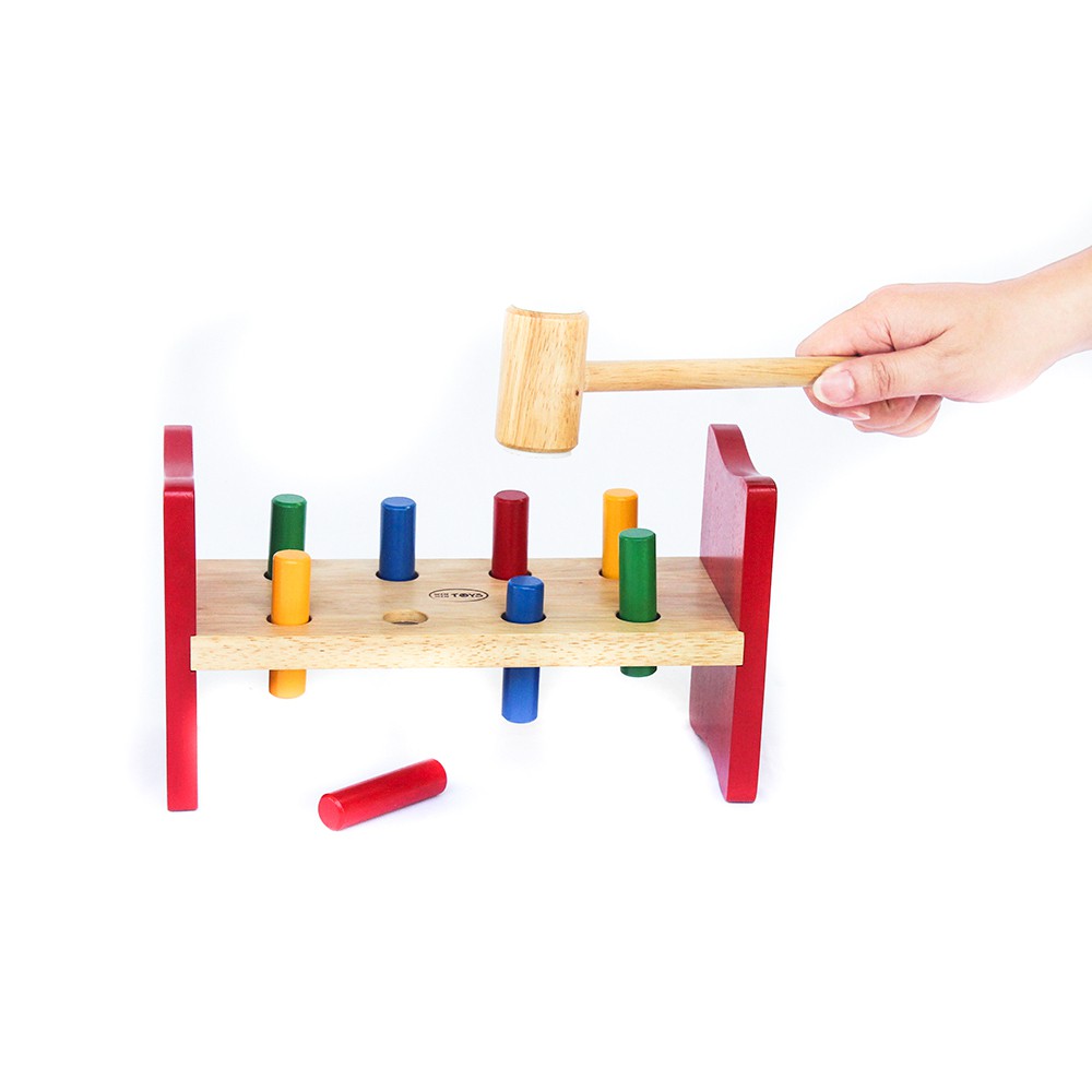 Đồ chơi gỗ Búa đập cọc | Winwintoys 60192 | Rèn tính nhanh nhẹn, khéo léo | Đạt tiêu chuẩn CE và CR
