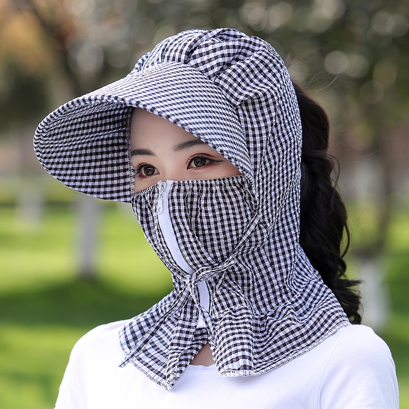 Mũ Chống Nắng Tia Cực Tím Gấp Gọn Tiện Dụng Cho Nữ Đi Xe Đạp