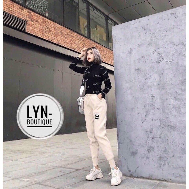 quần joger nỉ lót bông