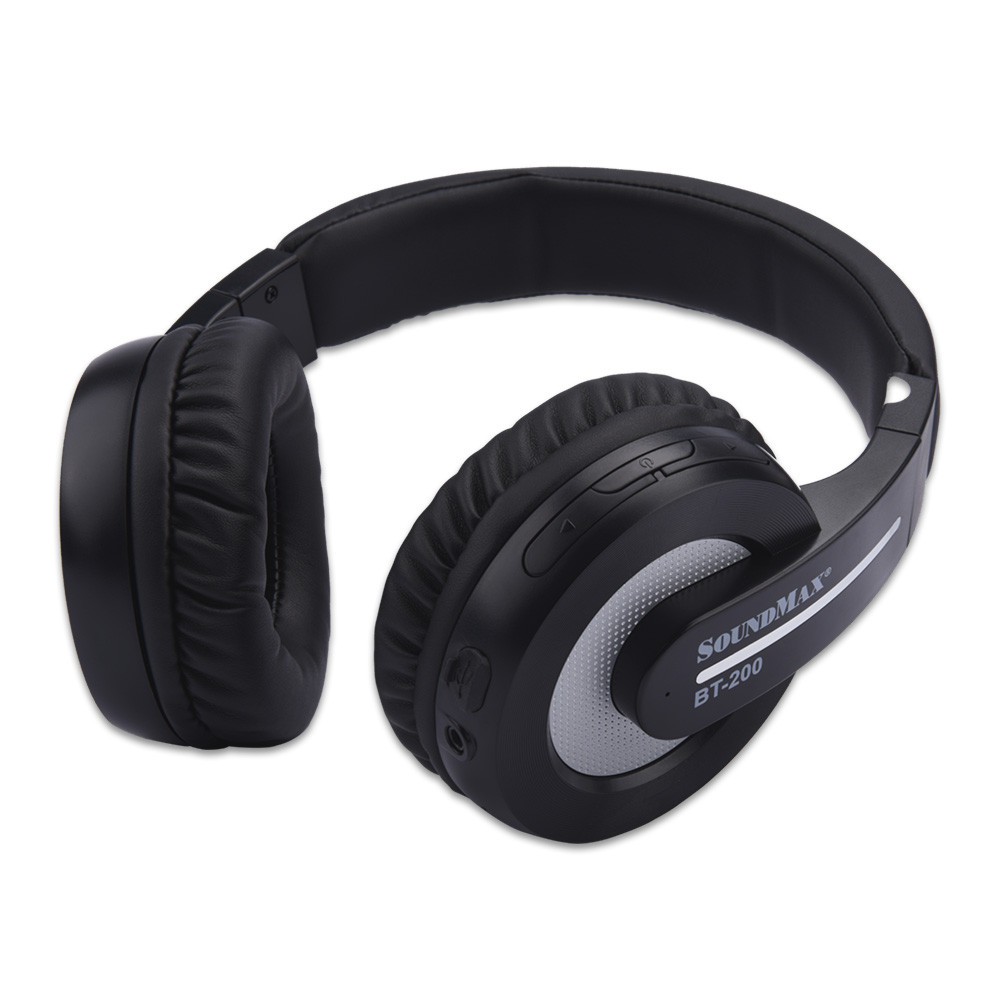 Tai nghe Bluetooth Có Micro Soundmax BT200 (Màu đen)