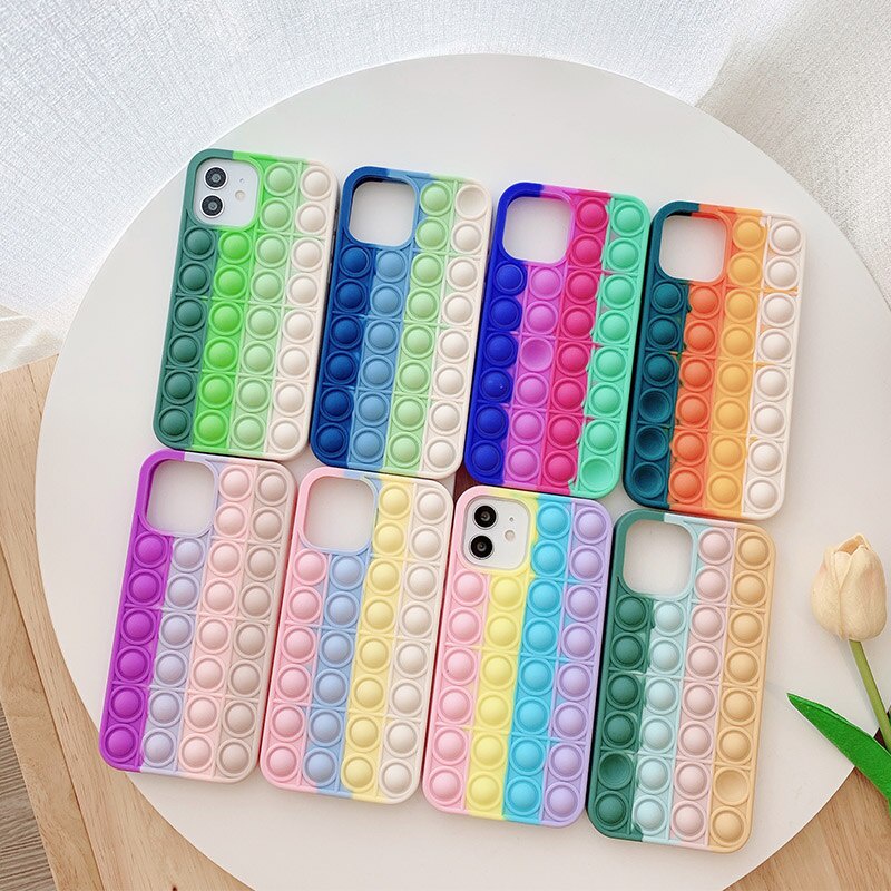 Ốp Điện Thoại Silicon Mềm Hình Đồ Chơi Giảm Căng Thẳng Cho for iphone 12 Mini 11 Pro X Xr Xs Max 7 8 Plus Se 2020