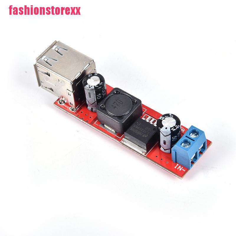 Mô Đun Hạ Áp DC 6V-40V 12V Sang 5V 3A Sạc USB Kép