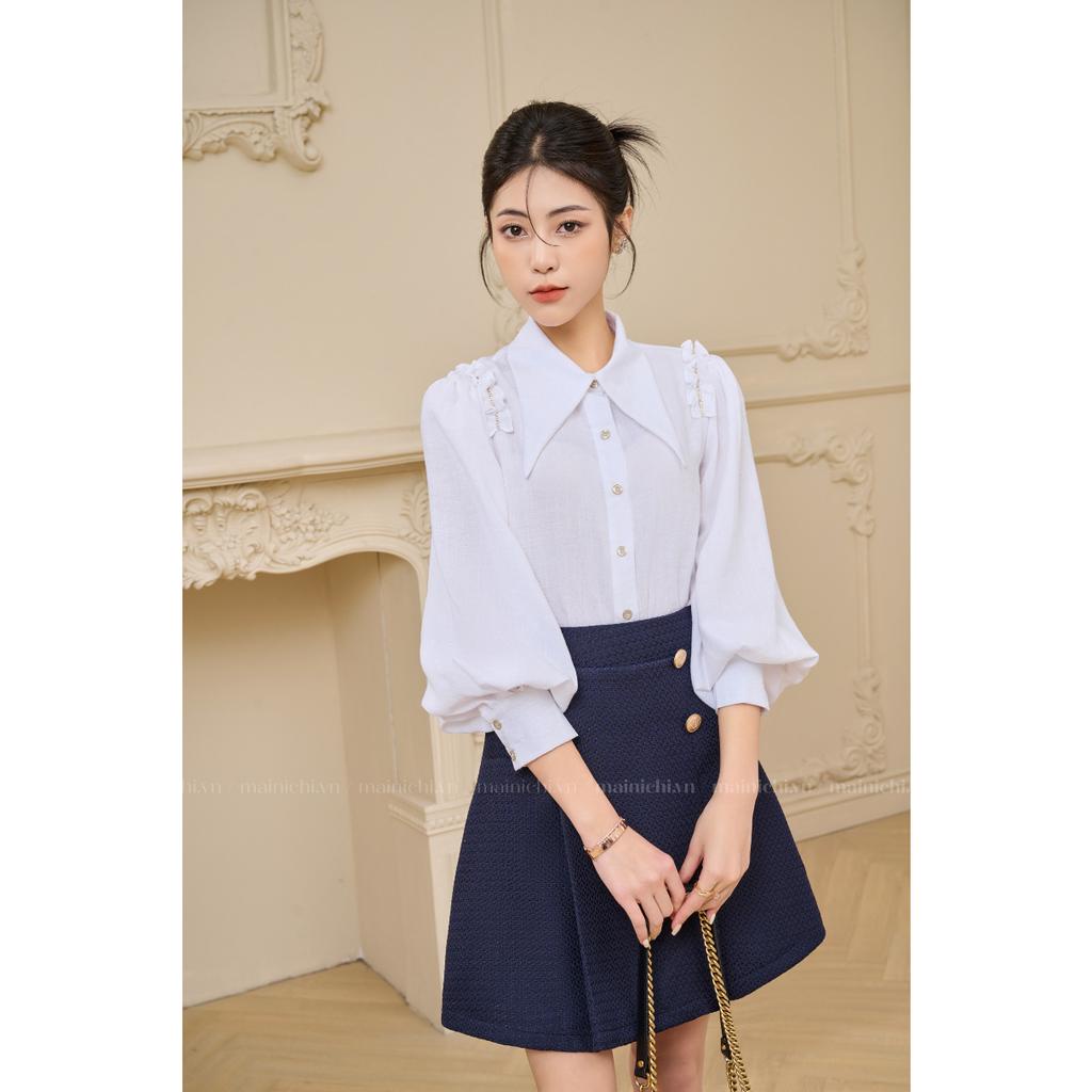 Áo sơ mi kiểu nữ Lavish Shirt Linen premium_mainichi