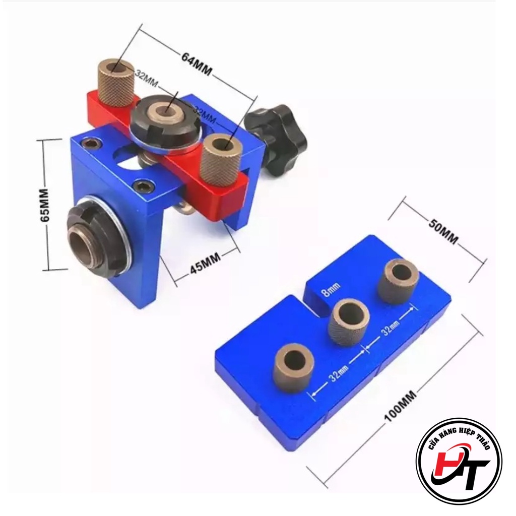 Bộ cữ khoan ốc cam đầy đủ cử khoan liên kết chốt gỗ 08350 bản full BCKOC-DD