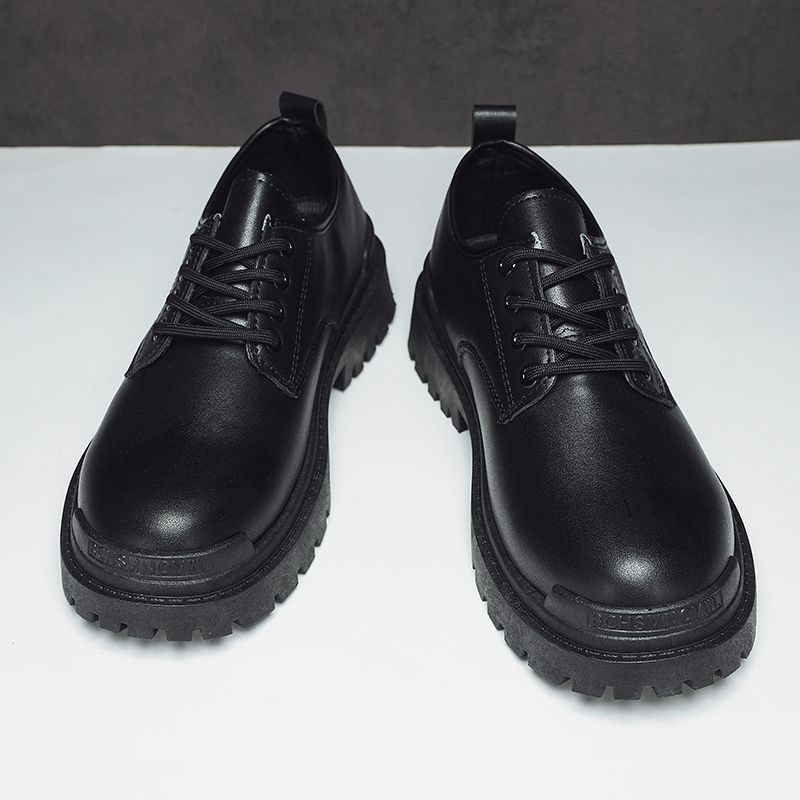 Giày Bốt martin Nam. Giày Bốt Martin Da Cổ Thấp Thời Trang Mùa Thu 2022 Phong Cách Anh Quốc Cho Nam