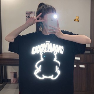 Áo thun phản quang tay lỡ gấu 3