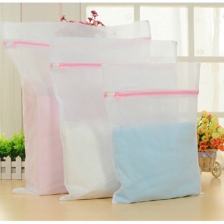Túi lưới đựng đồ giặt có dây khóa kéo