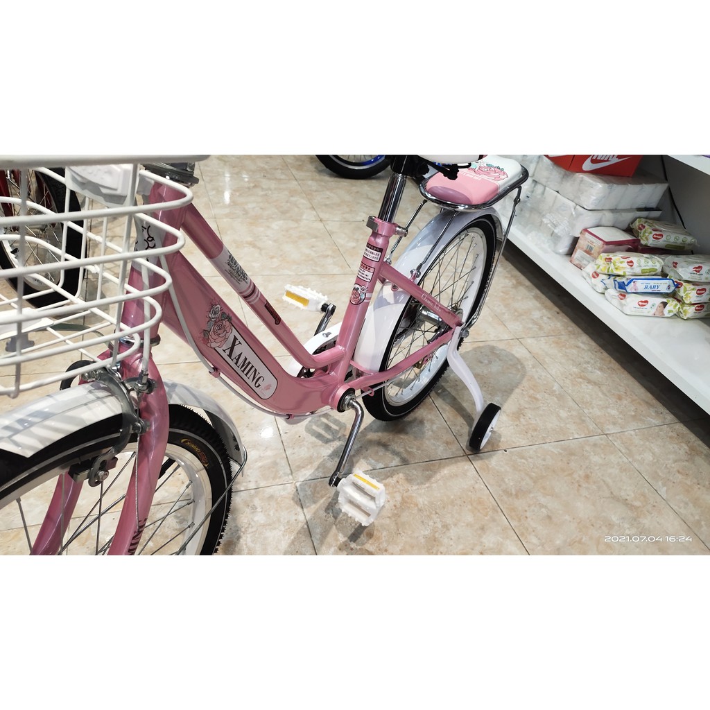 Xe đạp mini Xaming size 12, 14, 16, 18, 20 inch cho bé gái 2-4t, 4-5t, 5-7t, 6-9t, 7-11t