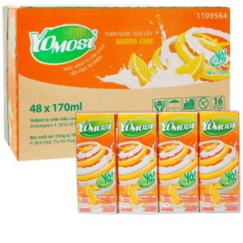 Sữa chua uống Yomost Thùng 48 hộp * 170ml