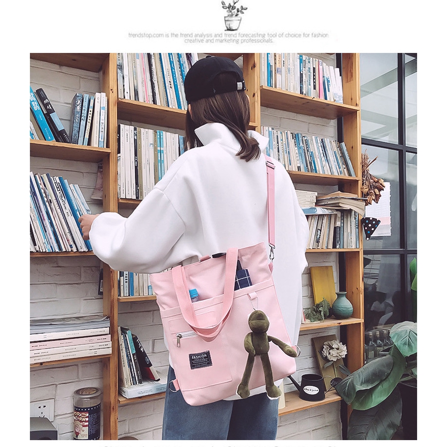 Túi Xách Nữ Vải Canvas Cỡ Lớn Thời Trang Hàn Quốc Xinh Xắn