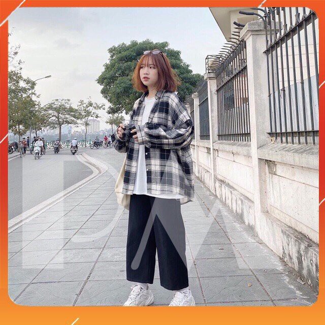 Áo Kẻ Caro 🌺 Áo Sơ Mi Nữ 🌺 Dáng rộng-dài tay-phong cách trẻ trung cho nữ-chất liệu thôm mềm gồm 2 màu-Mã ACR01