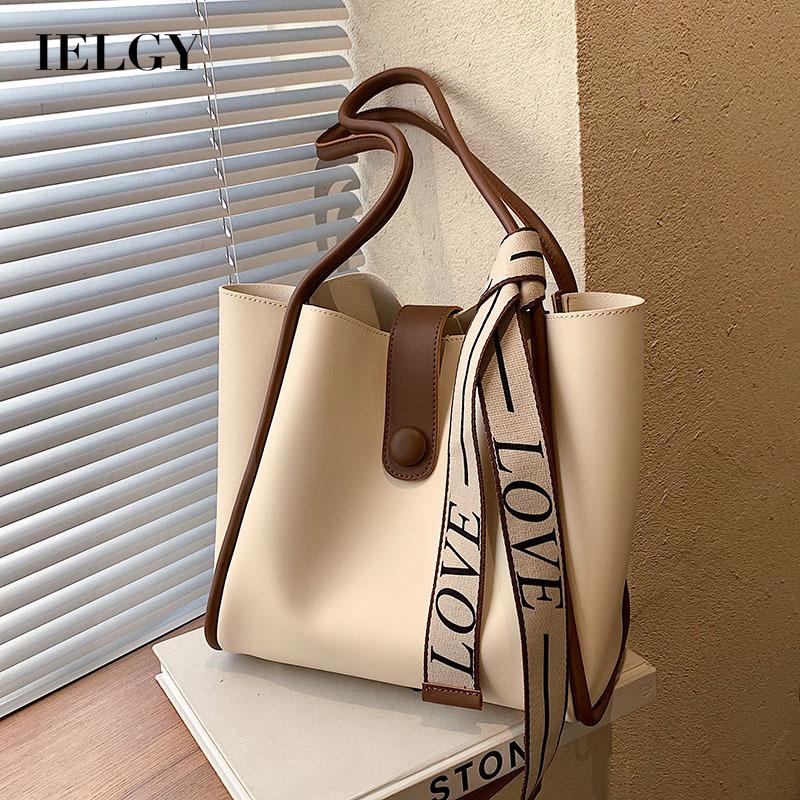 Túi Đeo Vai Cỡ Lớn Mềm Mại In Chữ Thời Trang Cho Nữ