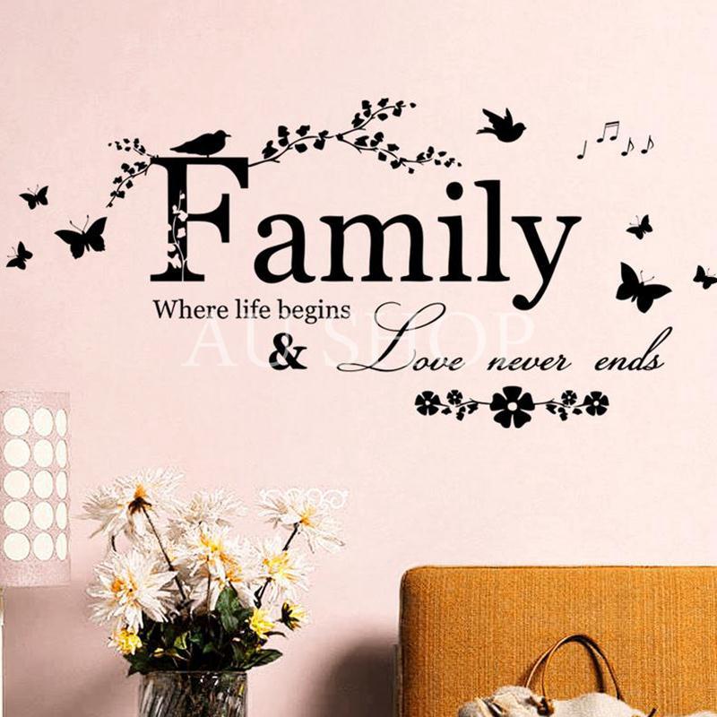 Decal dán tường chủ đề gia đình