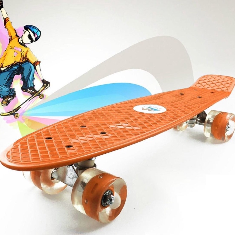 Ván trượt Penny Board ván trượt nhựa thể thao nhiều màu bắt mắt