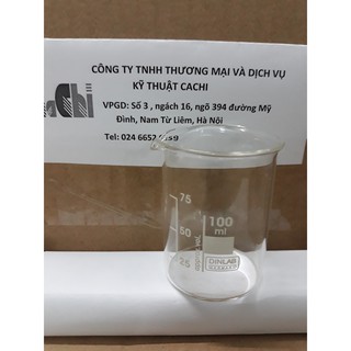 Cốc thủy tinh có mỏ 100ml của Đức
