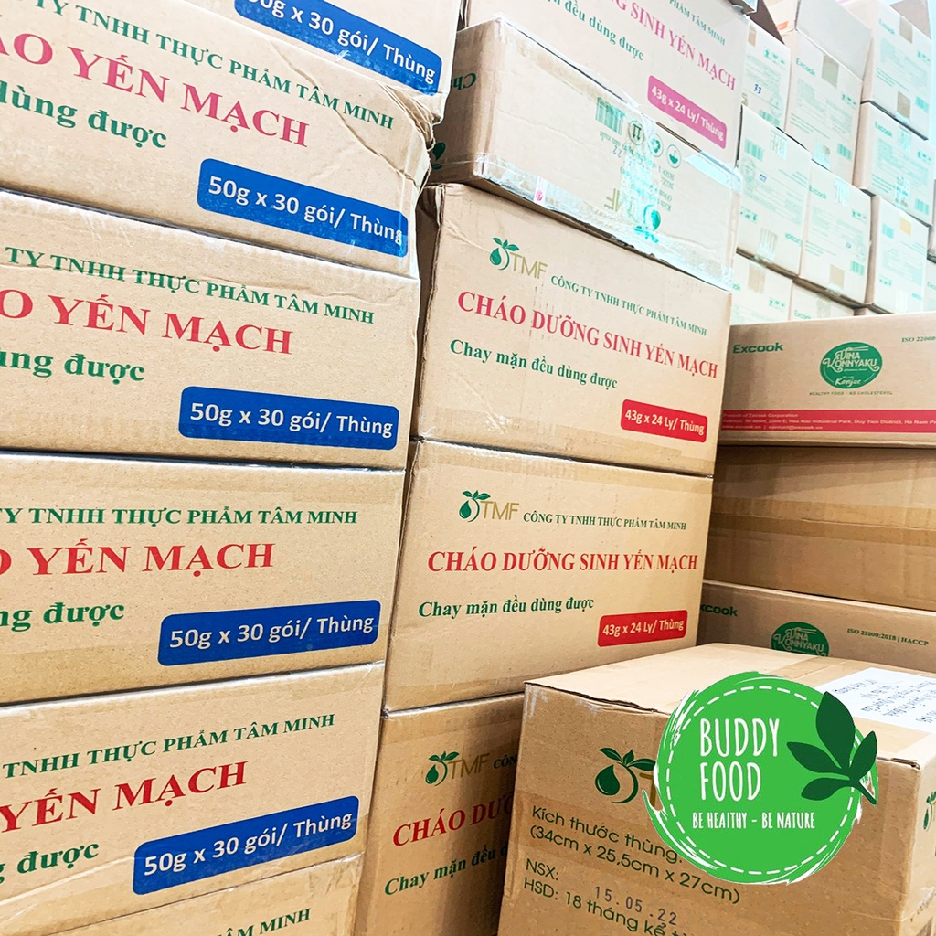 Thùng 30 Gói Cháo Yến Mạch Ăn Liền Thực Dưỡng Tâm Minh