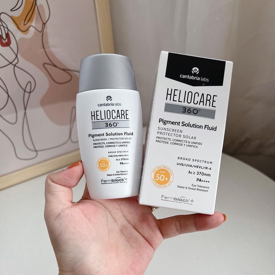 Kem chống nắng Heliocare 360° Pigment Solution Fluid SPF50 ngừa nám