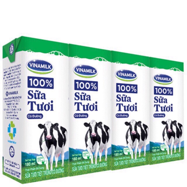 Sữa Tươi Vinamilk 100% 48 Hộp x 180ml