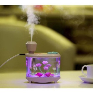 Máy tạo độ ẩm 💓FREESHIP💓Máy tạo độ ẩm hình bể cá mini (4 màu), giúp tạo độ ẩm phủ đều, thẩm thấu, tốt cho da 7914