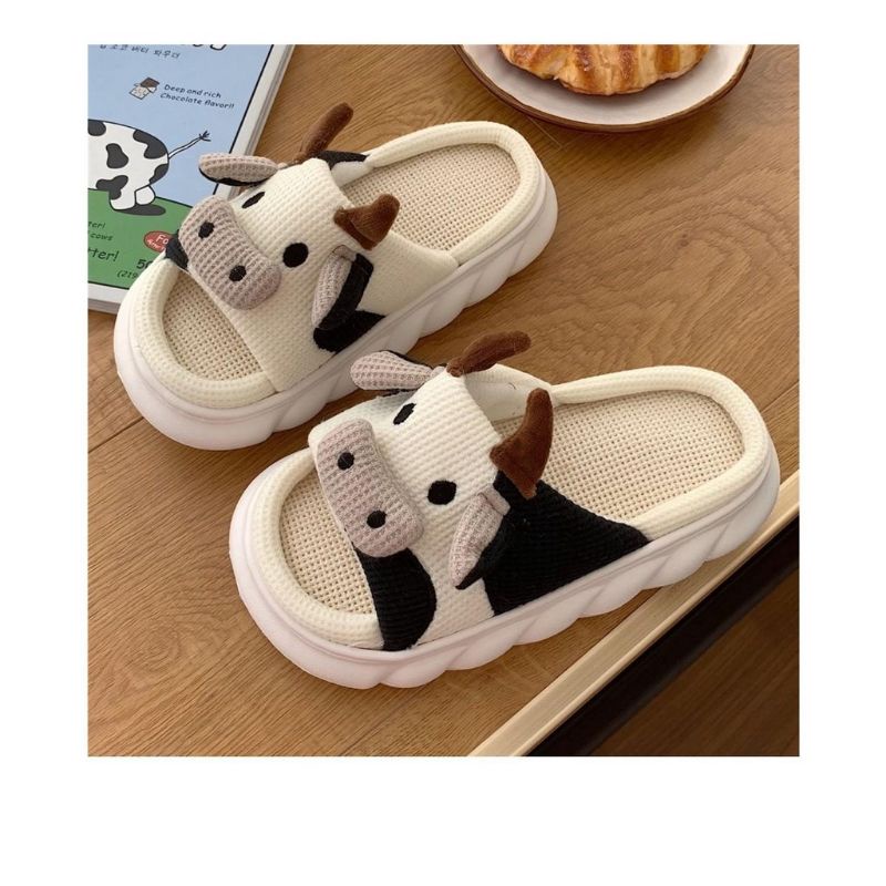 Dép Nữ Quai Ngang Bò Sữa Siêu Đẹp Mẫu Mới