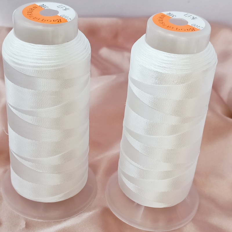 Cuộn Dây Đính Hạt Ngọc Trai Trắng Chống Mòn Dùng Làm Vòng Cổ Handmade DIY